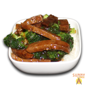 Vegan Steak with Broccoli